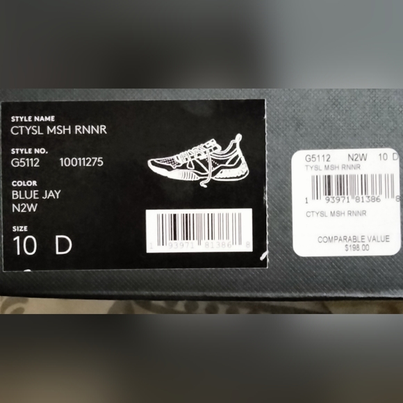 BRAND NEW Coach sneakers, size men's 10D, blue, red, and cream in color. - Picture 6 of 8